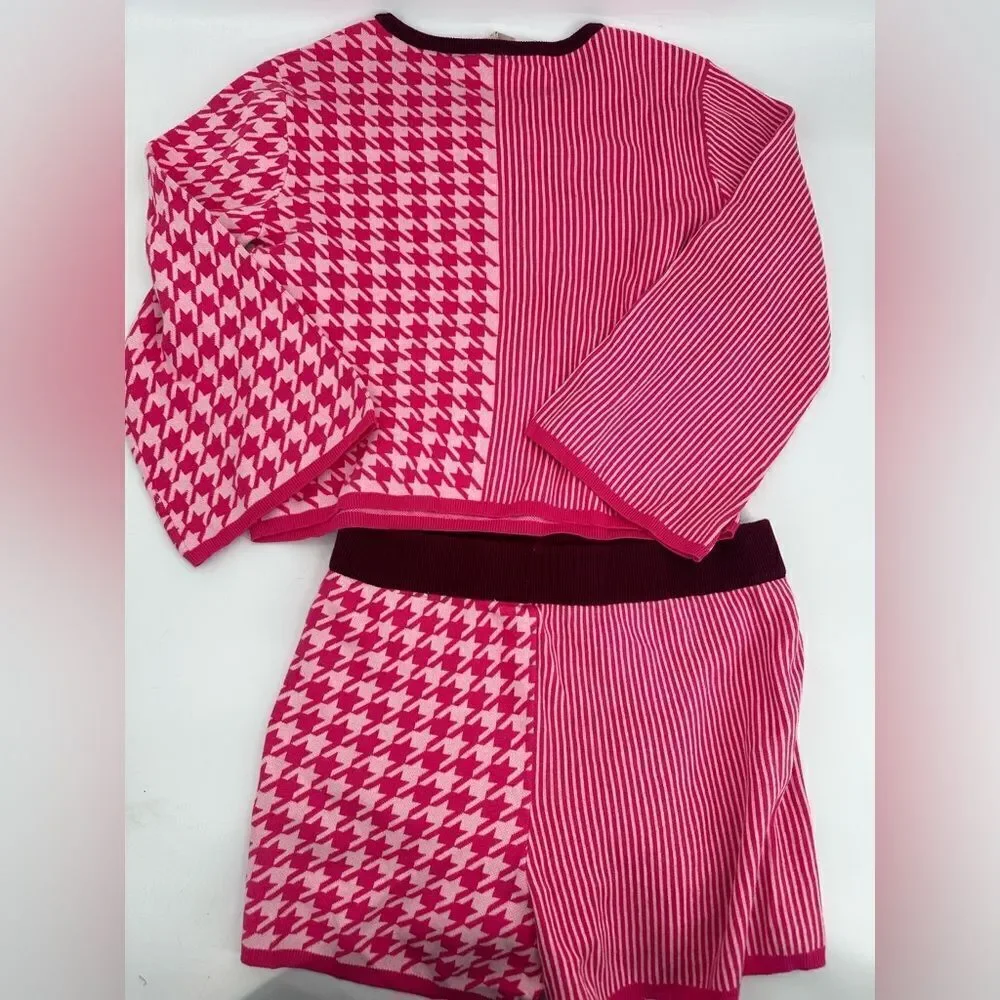 Anthropologie Dolan Left Coast 2 Piece Sierra Lounge Set Raspberry Pink